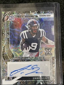 JERRION EALY 2022 Leaf Pro Set Football Auto RC snakeskin Autograph 3/5 - Picture 1 of 3