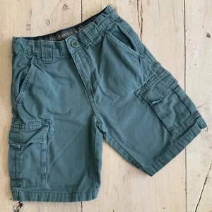 Boy Scouts Of America BSA Cargo Shorts Youth 10 Green Cotton Canvas Pockets - Picture 1 of 6