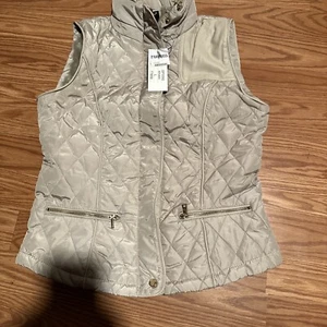 PALOMARES FAshion of calif by george palomares color KHAKI Vest Hooded - Picture 1 of 13