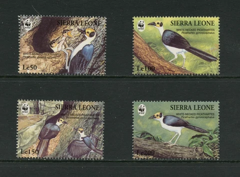 G602  Sierra  Leone  1994   WWF  birds   4v.    MNH Cover