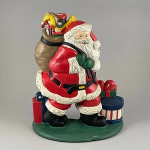 Vintage Cast Iron Santa Claus Door Stop Lillian Vernon LVC 1992 - Picture 1 of 18