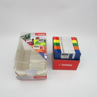 New 25 Pack Imation Neon Floppy Diskettes 3.5” 1.44MB IBM 2HD + Storage Case - Image 1 of 3
