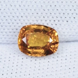 1.17 ct GFCO" Unheated" PADPARADSCHA ORANGE NATURAL SAPPHIRE - Cushion Gems !! - Picture 1 of 4
