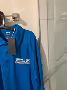 Toyota  New Jersey Hackensack blue   polo golf   Shirt men's Large   NEW  NWT - Picture 1 of 3