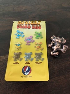 AJ Masthay Grateful Dead - High Stepping Bears Enamel Pin Rare Bronze 3/25 - Picture 1 of 4