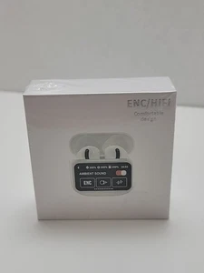 Touch Screen Bluetooth Wireless Earbuds LCD Touch Screen Charge Case Sealed NIB - Picture 1 of 2