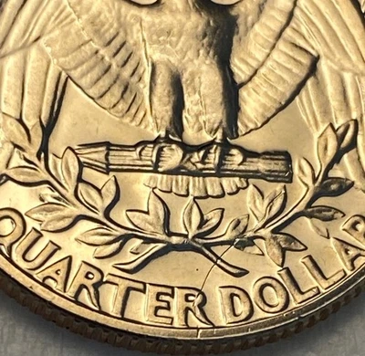 1967 sms washington quarter (one of uncirculated set) rev strike thru - Image 1 of 4