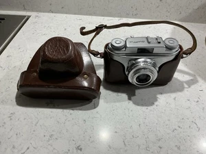 Macchina fotografica vintage Arette 1A 35 mm con custodia marrone chiaro Pronto SVS otturatore 1956-1963 - Foto 1 di 14
