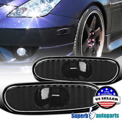 Fits 2000-2005 Toyota 00-05 Celica Side Marker Signal Lights MR2 Spyder Black Foto 1 de 4