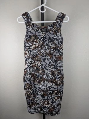 Vestido ajustado Torn by Ronny Kobo pequeño sin mangas largo midi estampado mariposa Foto 1 de 4