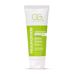 OG BEAUTY Science Niacinamide Face Wash 100ml | 2% Niacinamide & 0.2% Vitamin B5 - Picture 1 of 5