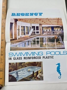 Vintage 1960s Regency Swimming Pools Brochure Fibreglass Pools Advertising UK - Picture 1 of 4