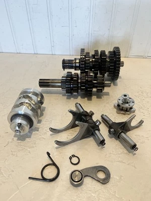 2005 KTM 65 SX OEM Transmission Shift Fork Drum Shafts Gears Damaged For Parts - Image 1 of 4
