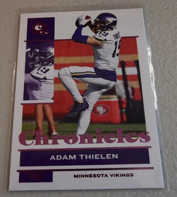 2021 Panini Chronicles Adam Thielen Minnesota Vikings #53 Pink Parallel - Image 1 of 2