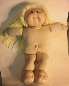 Vintage Cabbage Patch Puppe 1978 1982 blonde Haare blaue Augen Mädchen Grübchen - Bild 1 von 14