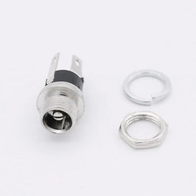 1pcs New 5.5 mm x 2.5mm DC Power Jack Socket Female Panel Mount Connector - Image 1 of 4