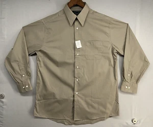 Alexander Julian Colours Button Shirt Mens M 15-15.5 32/33 Tan Dress Long Sleeve - Picture 1 of 15