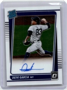 Deivi Garcia 2021 Donruss Optic Rated Rookie Signatures RC Auto #RRS-DG Yankees - Picture 1 of 2