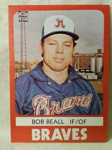 1980 TCMA Richmond Braves Robert B. Beall #19 Minor League M1