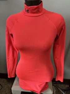 Under Armour ColdGear Turtleneck Base Layer Pink Fitted Damen Gr. XS - Bild 1 von 5
