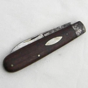 Camillus Cutlery Co USA vintage 1900th JACK knife, wood handle scales, needs TLC - Picture 1 of 6