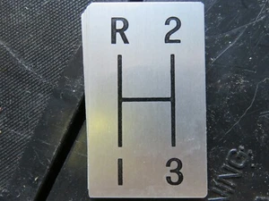 64-67 C2 Corvette 3-Speed Shift Indicator Plate--Gm #3848292--NOS--NCRS!! - Picture 1 of 3