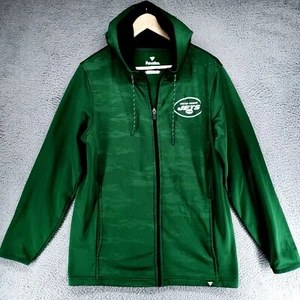 New York Jets Fanatics Stealth Full-Zip Hooded Jacket Mens M Green Camo - Picture 1 of 17