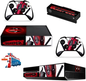 DEADPOOL 3 XBOX ONE PROTECTIVE SKIN DECAL VINYL STICKER WRAP - Picture 1 of 7