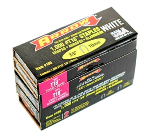 5,000 Arrow #186 T18 3/8" (10mm) White Staples - 079055180388 - Picture 1 of 6