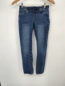 OLD NAVY Girls Youth Size Large 10-12 Pull On Skinny Blue Jeans Adjustable Waist - Picture 1 of 7