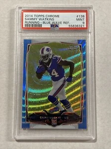 2014 Topps Chrome Sammy Watkins Blue Wave Rookie Card Psa 9!!! - Picture 1 of 2