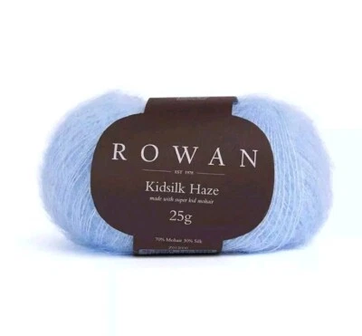 Rowan Kidsilk Haze Yarn  70% Super Kid Mohair/30% Silk  25g 229 yards Color: Sky - Image 1 of 4