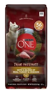 Purina One True Instinct Adult Natural Turkey and Venison Dry Dog Food 36 lb.