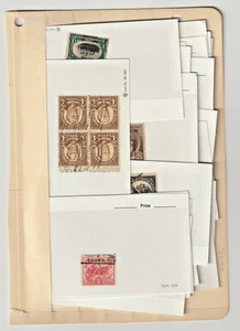 US Collection Accumulation 28 Dealer Cards mostly 1920's -1930's Used Unused MNH - Picture 1 of 3