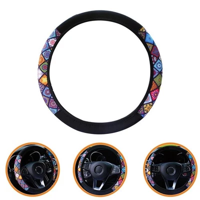 Neoprene Steering Wheel Cover for Easy Grip and Enhanced Driving Experience - Image 1 of 4