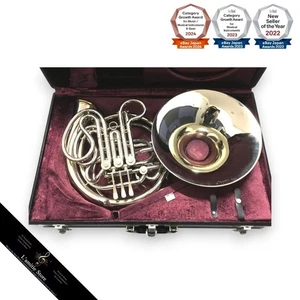 C.G. Conn 9D French Horn – Adjusted Antique Hard Case - Picture 1 of 5