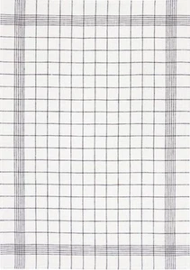 Geschirrtuch 50 x 70 cm Küchentuch Reinleinen Karo Anthrazit Küche Kracht - Bild 1 von 2