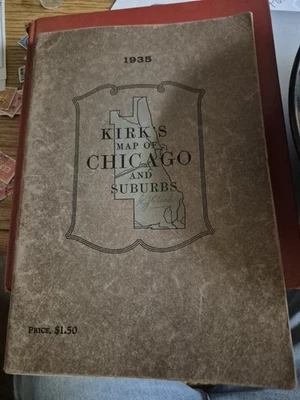 Kicks Map Of Chicago And Suburbs 1935 - Image 1 of 3