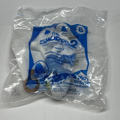 McDonald’s Happy Meal Toy The Smurfs 2 Novo na Bolsa 2013 Bolsa #8 Vaidade - Imagem 1 de 4