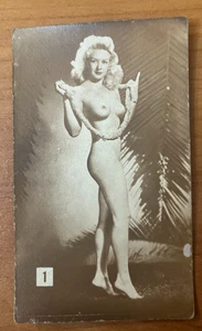 1930s Miracle Fotos Pic-Tease "The Fingers Game" Hollywood Cutie Nude #1 - RARE! - Bild 1 von 2