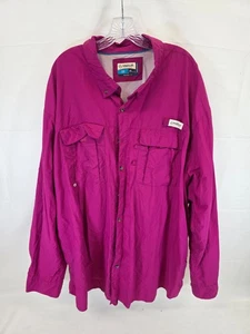 MAGELLAN Mag Wick Fish Gear Pink Button Front Shirt 4XL Initialed W Outdoor - Picture 1 of 9
