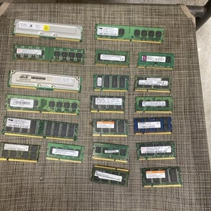 Posten von 20 gemischten Marken DIMM Desktop RAM Speicher - gemischte Marken und Größen - Bild 1 von 5