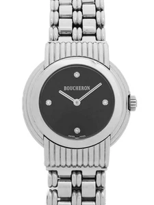 Boucheron Solis 4P Diamond Round Women Quartz #TW088 - Picture 1 of 9