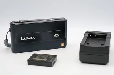 Panasonic LUMIX DMC-3D1 Black 12.1MP Compact Digital Camera From Japan Used - Image 1 of 4