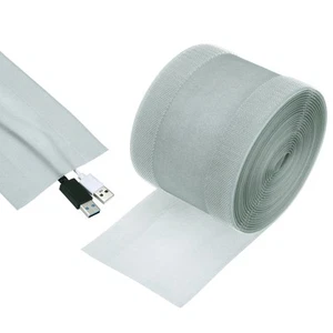 Carpet Cord Cover, 20ft Floor Cover Cord Strip Wire Protector, Grey - Afbeelding 1 van 5