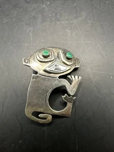 Broche Mono Perú Laffi Plata de Ley - Imagen 1 de 5