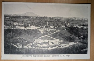 cartolina Antica Occhieppo Superiore Lanificio G M Negri Biella FP non viaggiata - Imagen 1 de 2