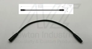 eBike Julet 6-PIN Black 25cm MALE to FEMALE Extension Cable Display Waterproof - Picture 1 of 2