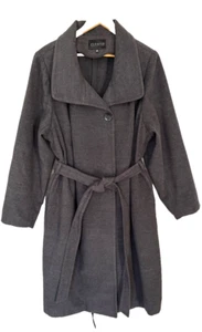 eloquii cappotto donna grigio con cintura rilassata taglia 22/24 - Foto 1 di 7