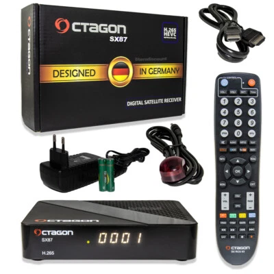 OCTAGON SX87 WL HD Satelliten Receiver Multimedia Box Multistream DVB-S2 H.265 + - Bild 1 von 4